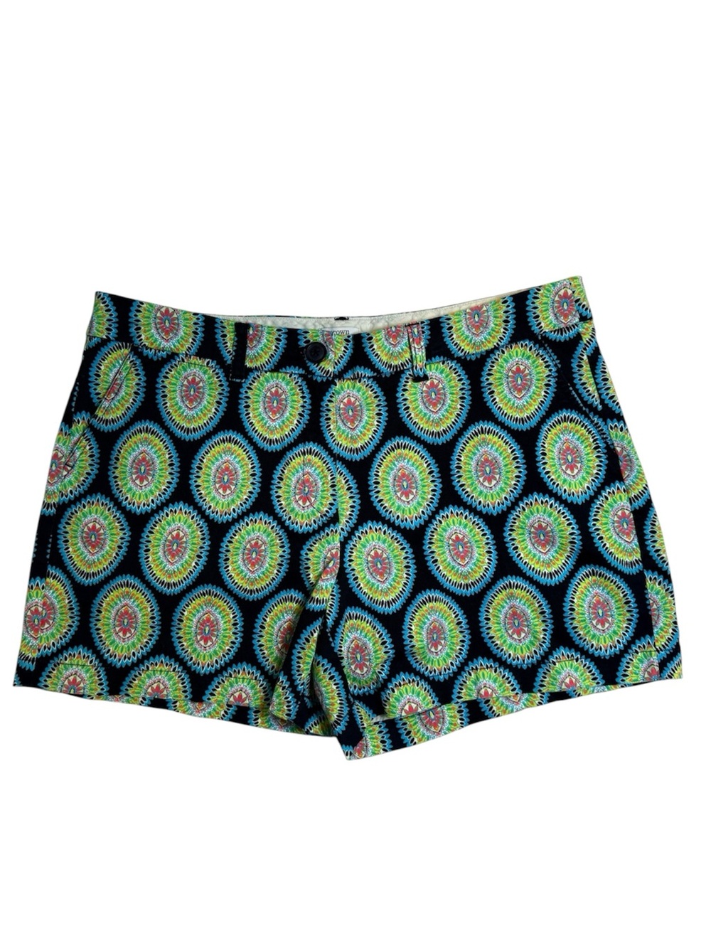 Crown & Ivy Navy Medallion Shorts Size: 14
